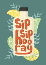 Congratulations, Celebration, funky, cute, friend, sip sip hooray created by Georgia Williams