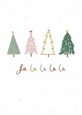 Fa la la la la - Cute Christmas Trees created by Scribble + Print Co