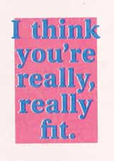 Cheeky Valentines Day / Anniversary Card for Significant Other - Really Fit created by Cards by Lee