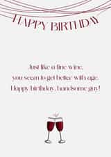 Classic birthday Card For Significant Other–you taste like something I like created by omar elmoudden