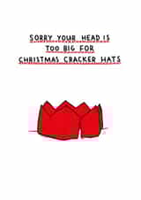 Christmas Cracker Hat Funny Christmas Card created by easeupbabes