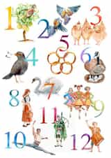 12 days of Christmas Card created by Hannah Seakins