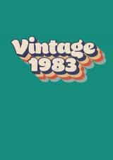 40th birthday card (vintage themed) created by Dottie Mottie