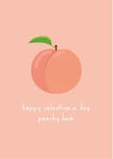 Funny Valentine's Day for Significant Other - Peach Fruit - Bum created by Blush Boulevard