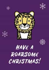 Dash the Leopard Christmas Card created by Roarsome