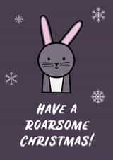 Hop the Bunny Christmas Card created by Roarsome