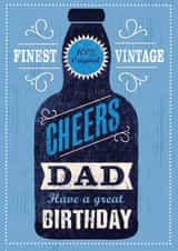 Birthday-classic-Dad-Cheers Dad-beer bottle created by 0nly Me!