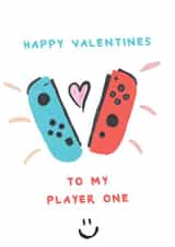 Gaming Valentines Day Card - Nintendo Switch - Player One created by Bishop, Please!