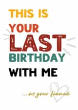 Cute birthday card for the engaged couple created by Helen Taylor