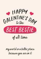 Valentine's Day Card - Galentine's - Best Bestie created by Poppy Lane