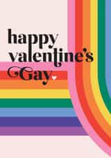 LGBTQ+ Valentine's Day Card - Gay created by Mrs Best Paper Co.