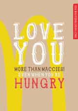 Funny Valentines Card - McDonald's created by la la la Designs