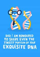 Funny DNA Father's Day Card created by Lucy Maggie Designs