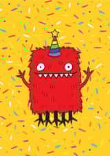Monster Birthday Card - Celebration - Confetti created by TACHE