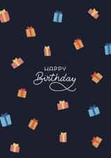 Classic Birthday Card - Simple Presents and Gifts created by Happy Quote