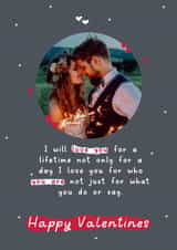 Personalised Valentines Day Photo Card created by LynseyLovez - male female Valentines Day Personalised Photo Card 22064