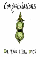 New Baby Twins Peas in a Pod Card created by TS Wolfe