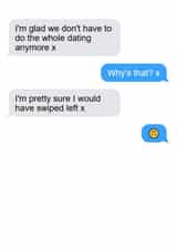 Funny Card For Partner You Met On Tinder. For Their Birthday Or Your Anniversary created by Laughable Letters