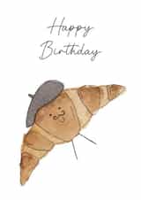 Cute Croissant Birthday Card created by Arty Bee Designs