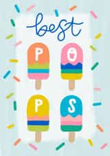 Best pops card, pops birthday card, pops Father’s Day card, pops card created by Pearl Studio