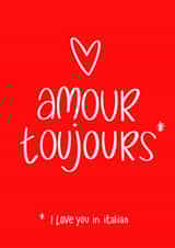 Funny Valentine's day card for your multilingual SO - language mix up created by Anita Parson Studio