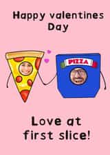 Personalised Valentines Day Photo Card created by Marie Goodchild - pizza takeaway Valentines Day Personalised Photo Card 12192