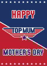Top Gun Mother's day card, Top Mum, Funny film card, Mothers Day, Funny Top Gun created by Lucie Chapman