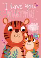 Cute Mother's Day Card - Tiger - Mummy created by Becky Down