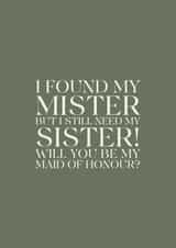 Cute Wedding Card - Will you be my Maid of Honour? created by Jamie Lindsay