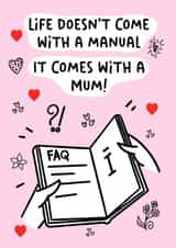 Cute Mother’s Day Card - Mum - Manual created by Jungle Beat Creations