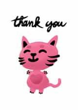 Cute thank you message for a significant other who enjoy cats company created by Julien Decaudin