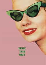 Vintage style Fuck This Shit card created by Things Aimee Made