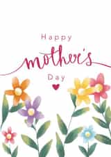Pretty Mother’s Day Card - Floral created by Emily Hline Illustration