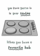 Funny birthday card for a friend in their thirties created by The Secret Sausage 