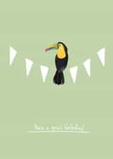 Sweet Birthday Card For Friends/Family - Toucan Bunting - Have a great birthday created by Heather Marshall