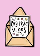 Just because card - positive vibes created by @SarahFox.Illustration