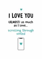 Valentines Day Vinted card created by Bex Clark - Peachy Days Design