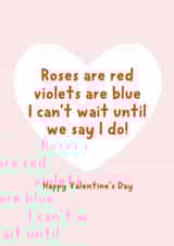 Valentine's card for Fiance created by Percy & Pearl