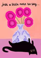 Lazy Cat card created by The Paper Tail