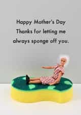 Sponge mum created by Bold & Bright Cards