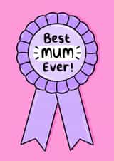 Best Mum Ever! Perfect mothers day or birthday card for the best mum ever! created by Holly Murray Doodles