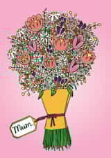 Pretty Mother's Day Card - Mum - Flower Bouquet - Floral created by Able And Game
