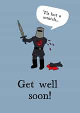 Funny get well soon card - Monty Python themed created by Naughty Pickle