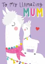 Cute Mother's Day Card - Llamazing Mum created by Fox and Bird Studio