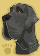 Gorgeous card for any occasion for the Great Dane lover in your life created by Higgledy Prints