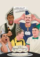 Newcastle United Birthday Card - Joelinton, Almiron and Howe Card created by Scored It