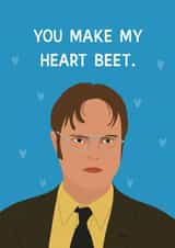 Funny Anniversary/Valentine’s day card - Dwight Schrute - The Office US created by Chloe Dixon