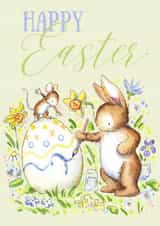 Easter bunny and mouse card created by Kate Garrett