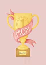 Illustrated Trophy to the best Mom in the world created by Aminah Eleonora