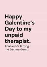 Funny Valentine's Card for Friends - Happy Galentine's Day created by Thursday